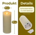 GarPet LED-Kerze mit Timerfunktion und Echtwachs-Hülle Bild 1