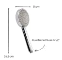 GarPet Handbrause Duschkopf 5 Funktion Chromfarben Bild 1