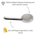 GarPet Handbrause Duschkopf 5 Funktion Chromfarben Bild 5