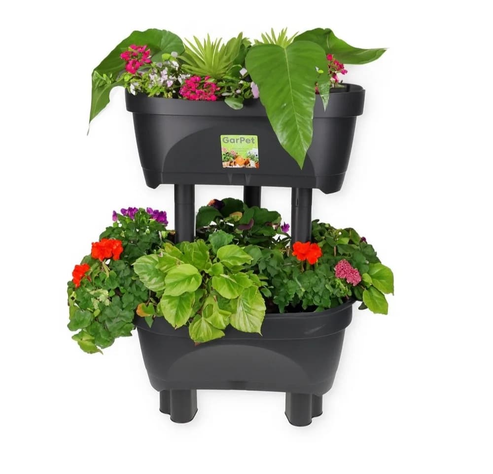 GarPet Kräuterspirale Pflanzsäule Blumentopf Anthrazit - Bild 2