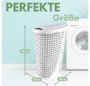 GarPet Wäschetruhe mit Deckel Weiß Kunststoff 43 Liter Bild 1