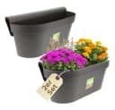 GarPet Balkonkasten 2er Set Anthrazit mit Wasserspeicher Bild 2