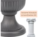 GarPet Blumentopf 2er Set Grau 30 cm Bild 5