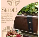 GarPet Blumenkastenhalter 4er Set Anthrazit Bohrungsfrei Bild 1