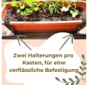 GarPet Blumenkastenhalter 4er Set Anthrazit Bohrungsfrei Bild 4