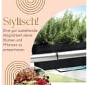 GarPet Balkonkasten 4er Set Anthrazit mit Wasserspeicher Bild 3