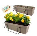 GarPet Balkonkasten 2er Set Blumenkasten mit Wasserreservoir Bild 2