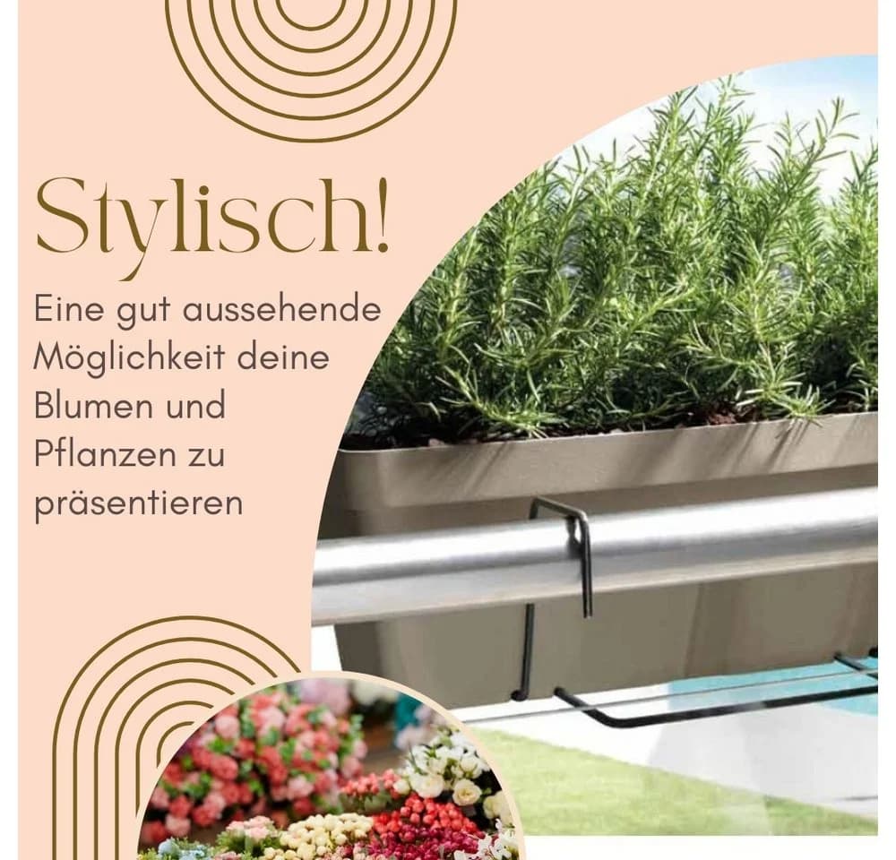 GarPet Balkonkasten 2er Set Blumenkasten mit Wasserreservoir - Bild 3