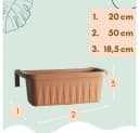 GarPet Balkonkasten 2er Set Blumenkasten Terracotta Bild 1
