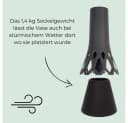 GarPet Grabvase 2er Set Anthrazit Bild 3