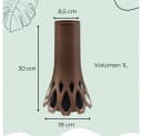 GarPet Grabvase 2er Set mit Sockel, Bronze, 1L Volumen Bild 1