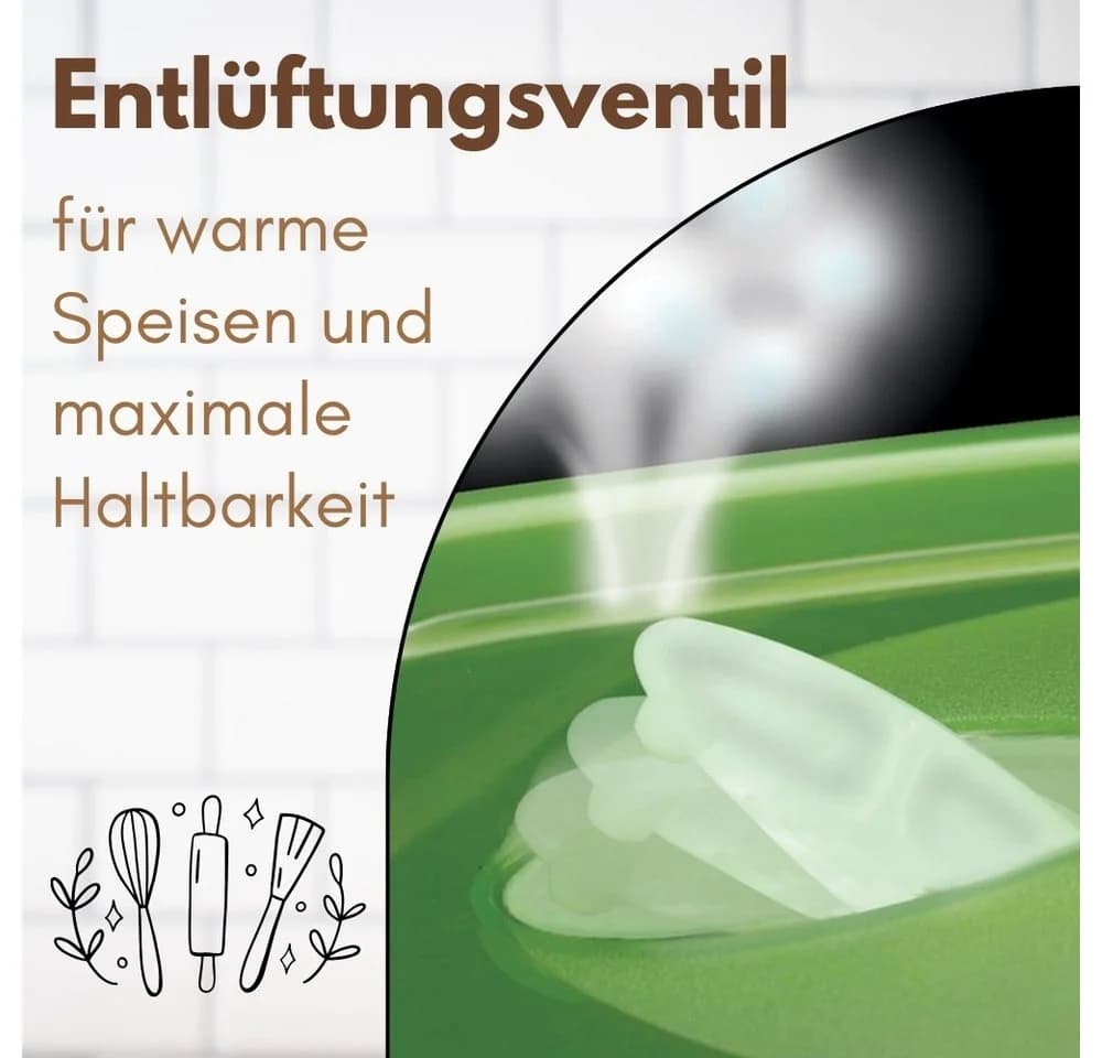 GarPet Frischhaltedose 2er Set 2,5L mit Deckel & Abtropfgitter - Bild 5