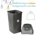 GarPet Mülltrennsystem 2er Set Mülleimer Schwingdeckel 60l Grau/Silber Bild 3