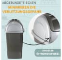 GarPet Mülltrennsystem 2er Set Mülleimer Schwingdeckel 60l Grau/Silber Bild 5