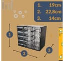 GarPet Sortimentskasten 2er Set 15 Fach Sortier Box Kleinteile Organizer Bild 1