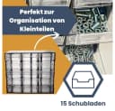 GarPet Sortimentskasten 2er Set 15 Fach Sortier Box Kleinteile Organizer Bild 3