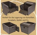 GarPet Kartoffelkiste 2er Set Braun Kunststoff Aufbewahrung Korb Bild 5