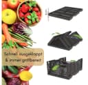GarPet Klappbox 2er Set Schwarz Faltbar Stapelbar Bild 3
