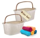 GarPet Wäschekorb 2er Set 40 L Rattan Optik Bild 2