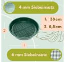 GarPet Gartensieb Erde 2in1 Erdsieb für Garten Sieb Sandsieb 4 - 6 mm Ø 38cm Bild 1