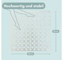 GarPet Duschmatte Rutschfest Weiß 53x53 cm mit Saugnäpfen Bild 1