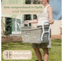 GarPet Wäschekorb mit klappbaren Füßen & Henkel, 44 L, Kunststoff Bild 3