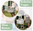 GarPet Wäschekorb mit klappbaren Füßen & Henkel, 44 L, Kunststoff Bild 5