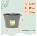 GarPet Blumentopf 6er Set Grau für Regenrohr Bild 1