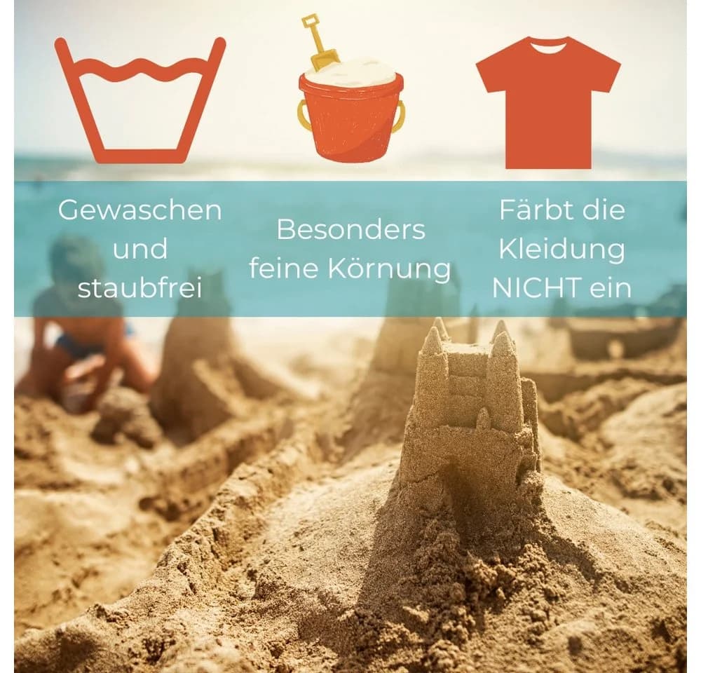 GarPet Spielsand Formbeach 25 Kg 0-1 mm Beige Grau für Sandkasten