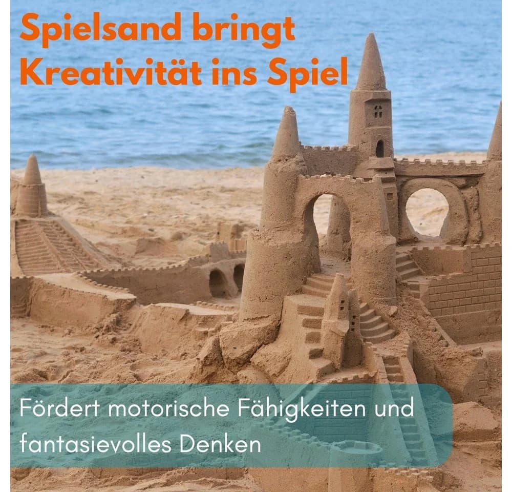 GarPet Spielsand Formbeach 25 Kg 0-1 mm Beige Grau für Sandkasten - Bild 4