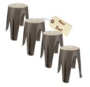 GarPet Sitzhocker 4er Set Hocker Duschhocker Schminkhocker Drehhocker Bild 2