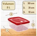 GarPet Frischhaltedose 4er Set mit Abtropfgitter und Deckel 5 L Bild 1