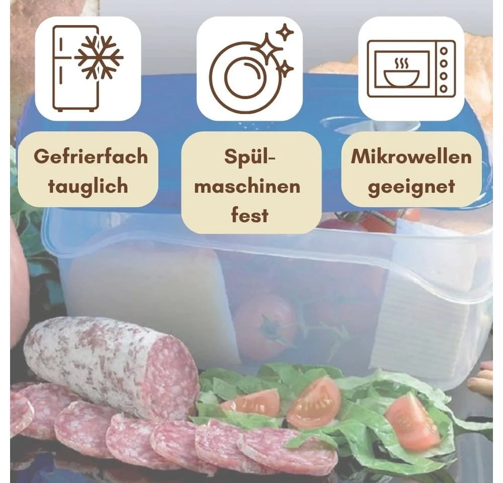 GarPet Frischhaltedose 4er Set mit Abtropfgitter und Deckel 5 L - Bild 3