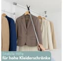 GarPet Teleskopstange mit Haken Silber/Schwarz Ausziehbar Bild 3