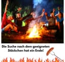 GarPet Lagerfeuer-Grillspieß 6er Set 100cm Holzgriff Stahl Bild 5