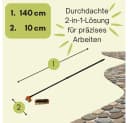 GarPet Fugenkratzer Unkraut mit Stiel Bild 1
