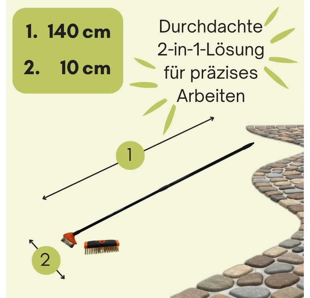 GarPet Fugenkratzer Unkraut mit Stiel