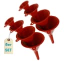 GarPet Trichterset 8-teilig Rot Kunststoff mit Aufhängeöse Bild 2