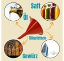 GarPet Trichterset 8-teilig Rot Kunststoff mit Aufhängeöse Bild 5
