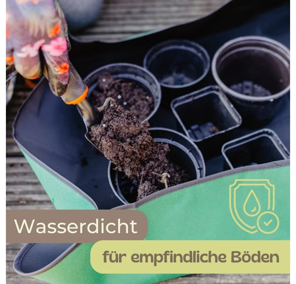 GarPet Pflanztisch 2er Set Pflanzen Umtopfmatte Wasserdicht - Bild 5