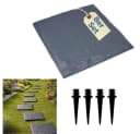 GarPet Klickfliesen 8er Set Trittplatten Garten Anthrazit Kunststoff Bild 2