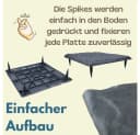GarPet Klickfliesen 8er Set Trittplatten Garten Anthrazit Kunststoff Bild 4
