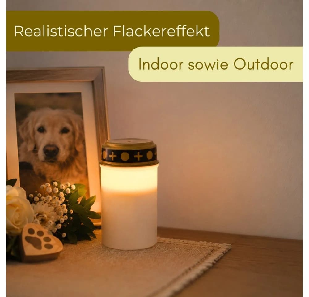 GarPet LED-Grablichter 4er Set Batteriebetrieben Warmweiß - Bild 3