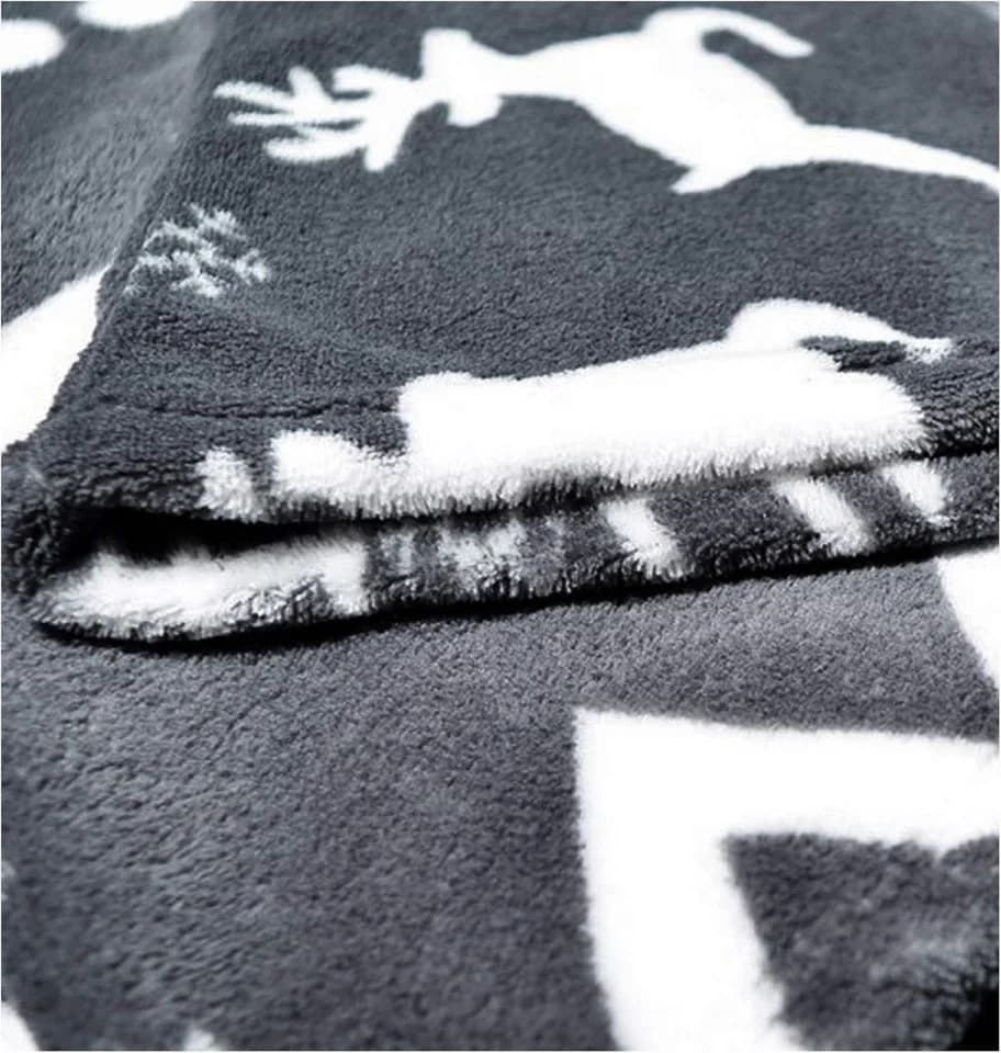 HOMELEVEL Kuscheldecke mit Ärmeln 200x150 cm Grau Norweger Design - Bild 5