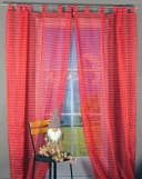 HOSSNER Gardine Egelsee Rot 135x245 cm Polyester Schlaufenschal Bild 1