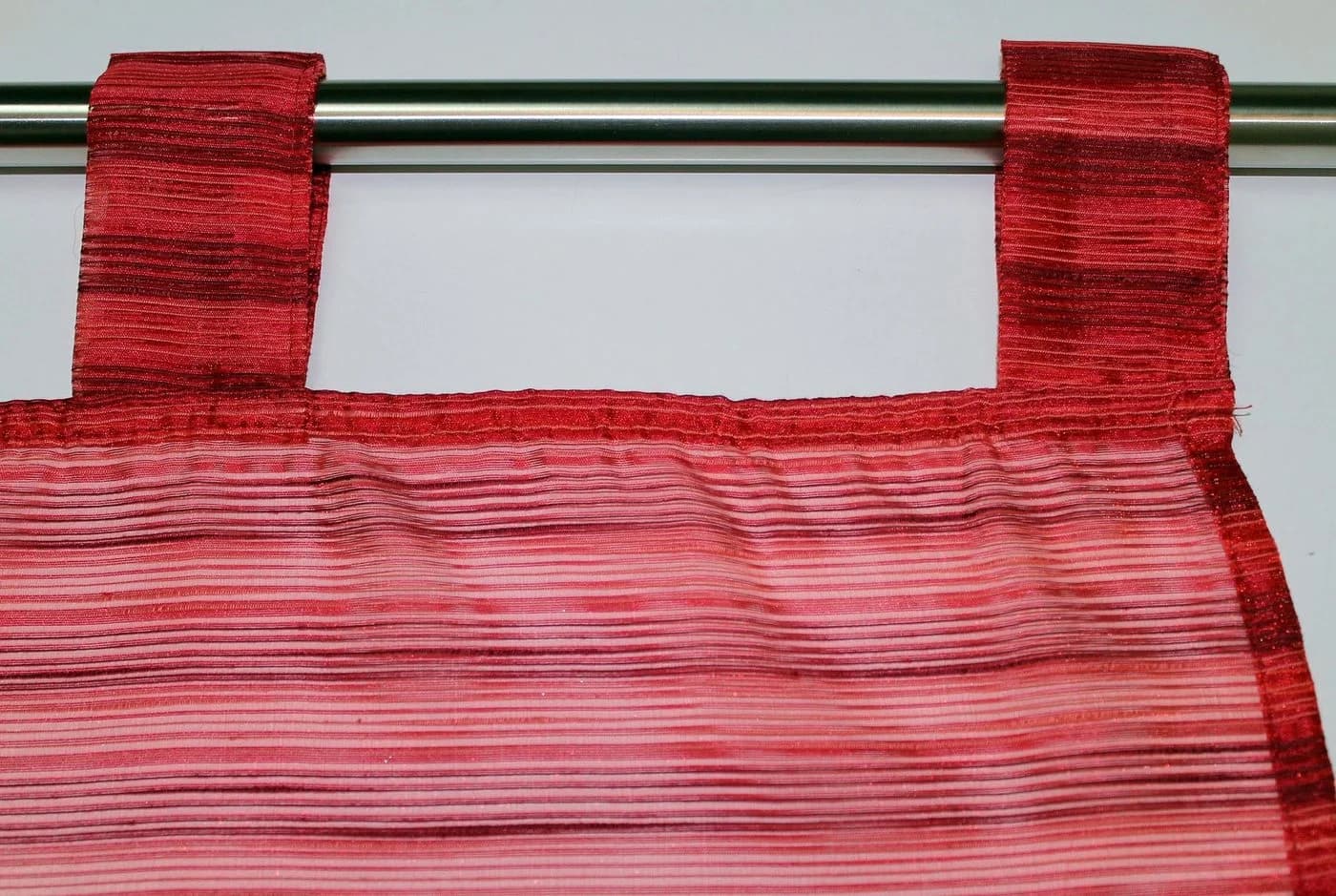 HOSSNER Gardine Egelsee Rot 135x245 cm Polyester Schlaufenschal - Bild 4