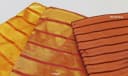 HOSSNER Gardine Caumasee Rot/Gold Polyester Schlaufen Bild 4