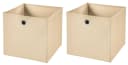 StickandShine Faltbox 2er Set Beige 28x28x28 cm Bild 2