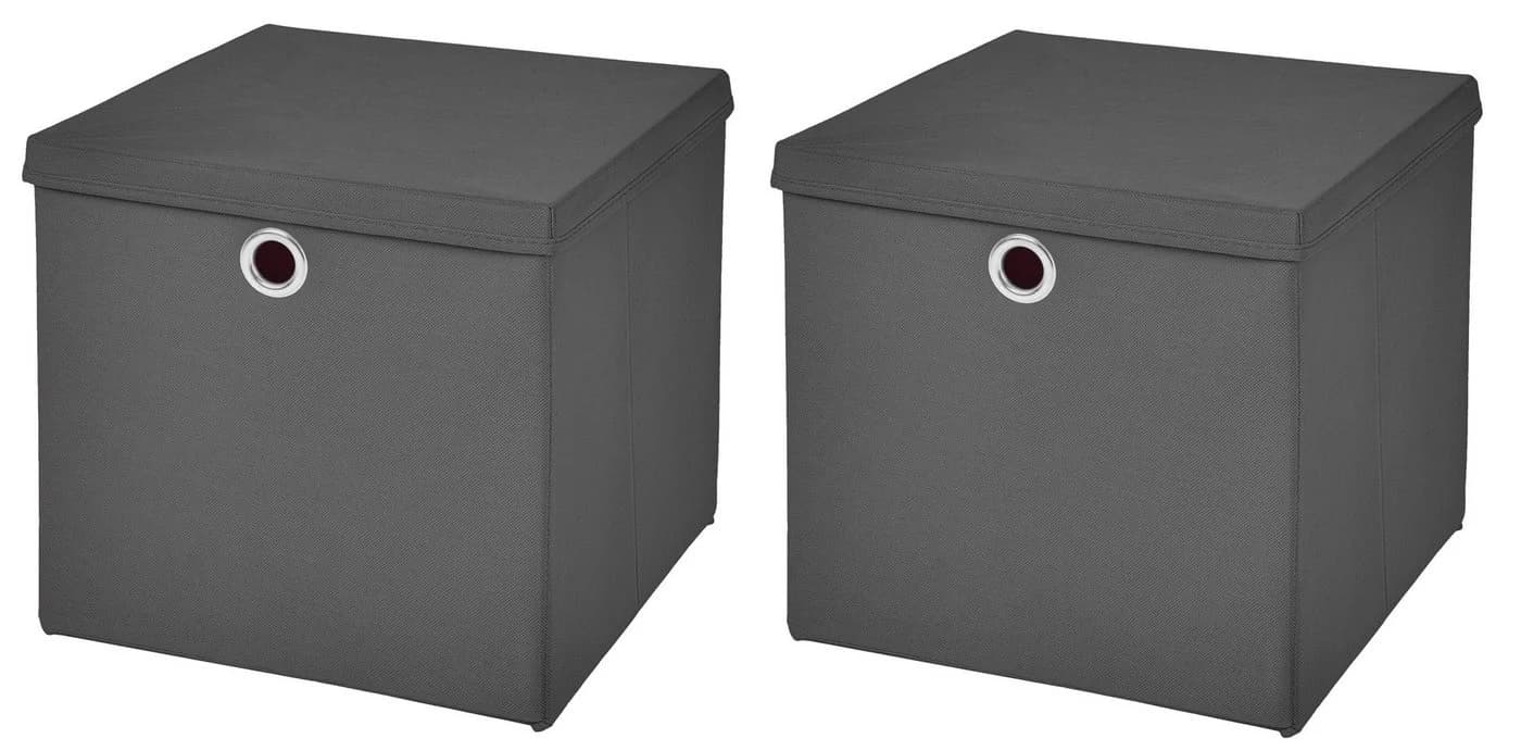 StickandShine Faltbox 2er Set 28 cm mit Deckel - 19 Farben - Bild 2