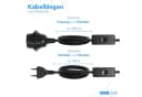 EAZY CASE Lampenfassung 3x E27 Lampensockel 5m Kabel & Schalter DIY Lampen Schwarz Bild 5